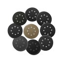 サンダー ペーパー 125mm サンドペーパー 90枚入セット サンディングペーパー 耐水ペーパー サンディングディスク 粗目から細か目まで各10枚 ポリッシャー ヤスリ TC-R90(ランダムサンダー用90枚)