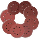 ランダムサンダー ペーパー 125mm 40~600番 100枚入セット サンダー ペーパー マジック式 8穴 サンディングペーパー 丸型 サンディングディスク 電動サンダー用サンドペーパー 木工DIY作業に 金属磨き 自動車整備