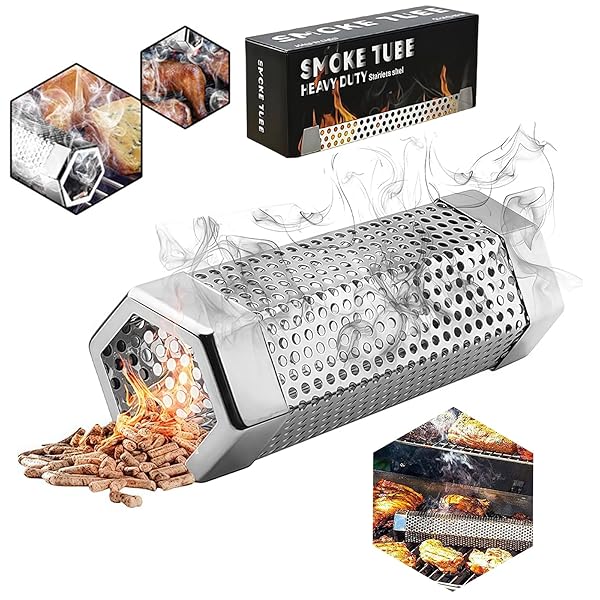 【送料無料】小さめの冷燻専用スモーカー BBQ 燻製器【継続5時間の煙】 冷煙盒 スモーカー 薪グリル メタル薪 スモーク風味 冷燻 バーベキュー 火おこし 木炭を作る 金属製薪焚き火台 金属製薪ラック ステンレス鋼 燃焼効率が上がる 高温に耐える