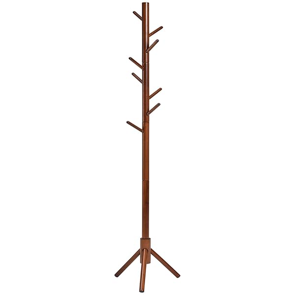 【送料無料】ポールハンガー おしゃれ コンパクト 衣類収納 木製 コートハンガー 落ちにくい 倒れにく..