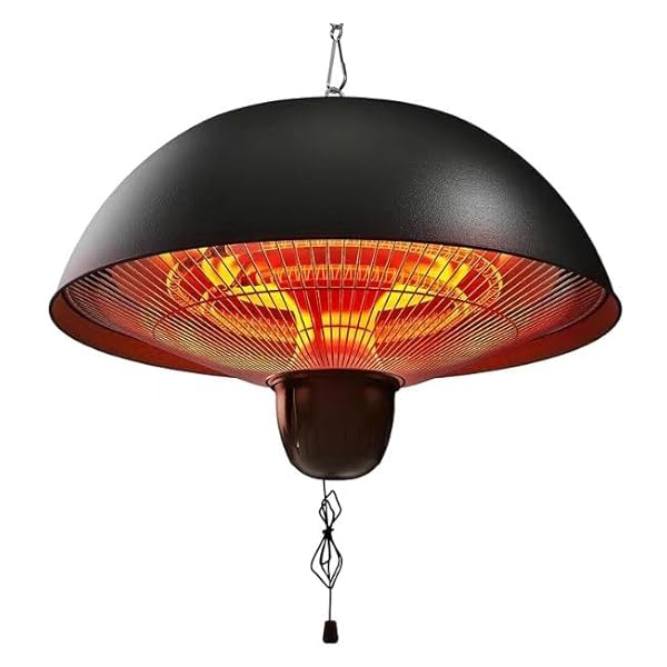 【送料無料】ハロゲンヒーター 吊り下げ式パティオヒーター 赤外線ヒーター 屋外/屋内ヒーター 電気ヒ ...