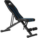 【送料無料】トレーニングベンチ 【 耐荷重300kg 角度調整 組立簡単 】 ステディ インクラインベンチ デクラインベンチ 筋トレ 折り畳み ダンベルベンチ -CTFSJ (空色)