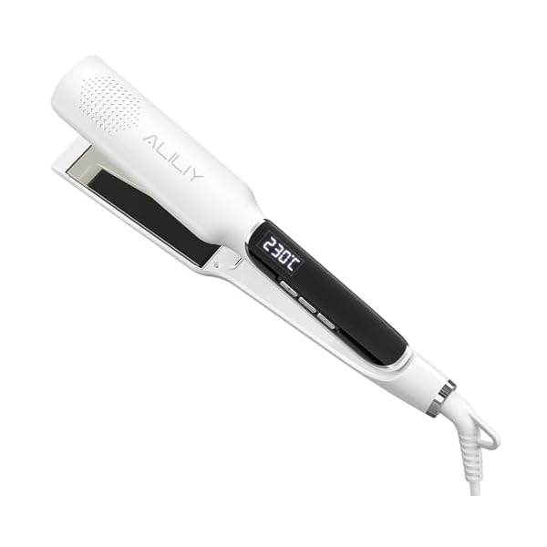 【送料無料】ヘアアイロン 40mmプレート チタンヘアアイロン ヘアストレートナー 2way カール&ストレー..