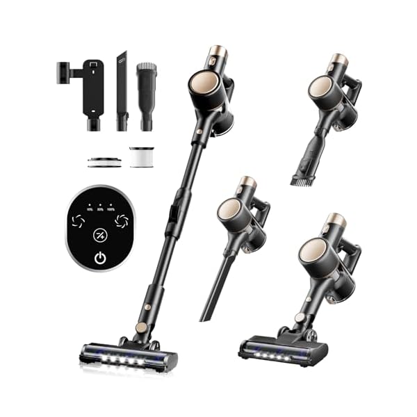 【送料無料】コードレス掃除機 軽量55000pa 折り曲げ可能な設計 標準40分連続稼働 2段階の吸引力 スティック ハンディクリーナー 低騒音 伸縮パイプ 壁掛け収納 7重濾過システム 0.6L集塵LED液晶ディスプレイ