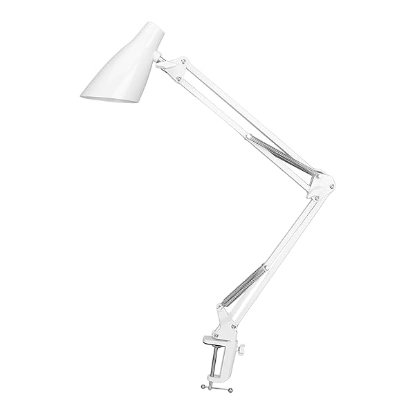 【送料無料】卓上ライト、デスクライト勉強、まつげネイルタトゥー用デスクランプ、電気スタンド、デスクライト クランプ、3000K-6500K (白)