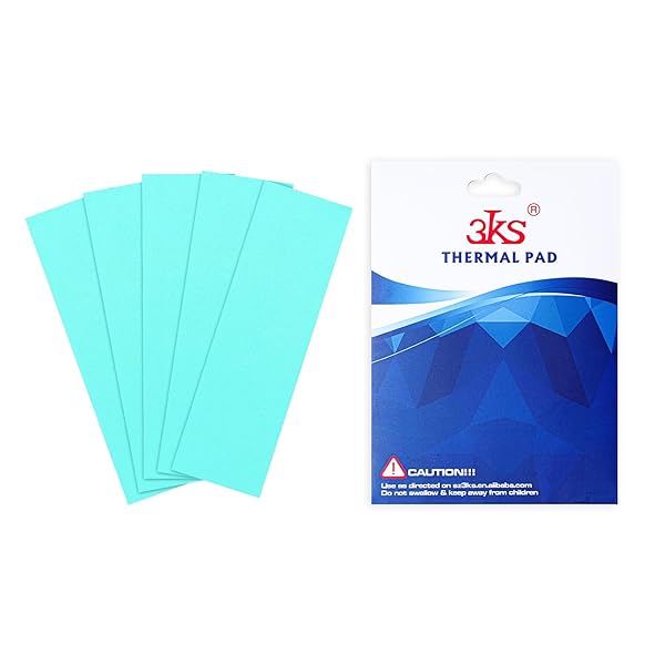 【送料無料】サーマルパッド 5個 熱伝導シート厚度 0.5mm 熱伝導率 12.8 W/mk ヒートシンク SSD CPU LED Ps4 ノートパソコン冷却 IC チップセット 熱伝導用 両面熱伝導 シリコーンパッド セット チップセット冷却用