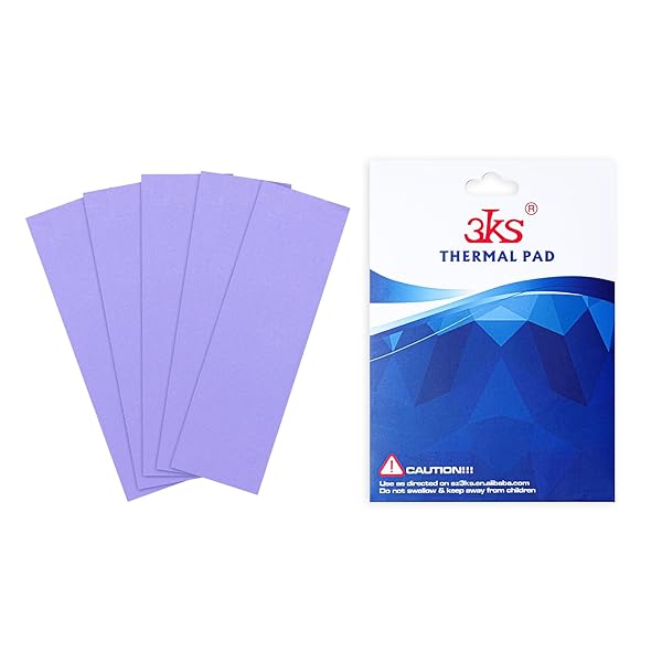 【送料無料】サーマルパッド 5個 熱伝導シート厚度 0.5mm 熱伝導率 12.8 W/mk ヒートシンク SSD CPU LED Ps4 ノートパソコン冷却 IC チップセット 熱伝導用 両面熱伝導 シリコーンパッド セット チップセット冷却用