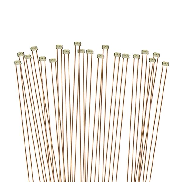 【送料無料】ミニチュア 0.1mm銅線 配線付き SMD 0402 チップLED 赤色 20本入り 電車模型 鉄道模型 建..