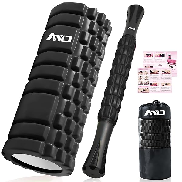 【送料無料】フォームローラー 筋膜リリース マッサージローラー 筋膜ローラー セット ヨガポール 足 太もも 背中 筋肉ほぐし ストレッチ トレーニング スポー...