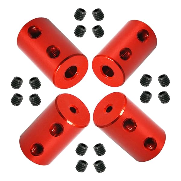 【送料無料】4Pcsシャフト直径2mm-4mmのリジッドカップリング；3Dプリンター、DIYエンコーダー、モータ..