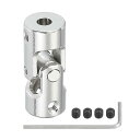 【送料無料】ユニバーサルジョイント 内径5mm-8mm 1個 Uジョイント ネジ付 スパナー付 回転可 ユニバーサル ステアリングシャフト カップラー モーター...