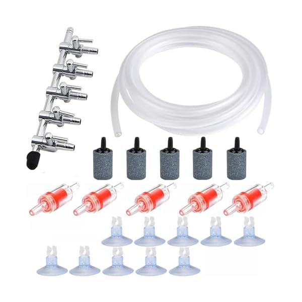 【送料無料】エアチューブ 3分岐 & 逆流防止弁 & キスゴム 水槽 エアーポンプ エアレーション アクアリ..