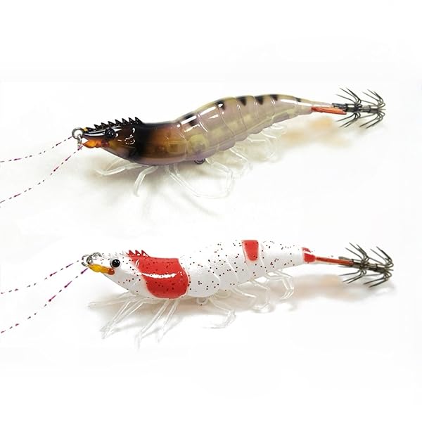 【送料無料】エギ 2.5号 遠投 ラトル内臓 エギング 仕掛け ルアー 蛸 タコ釣り 11g 110mm ルビーホワイトとグレーグリーン 2点セット