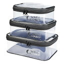 【送料無料】ワタチャンプ(WATACHAMP) タックルボックス 透明な3個セット 多機能 EVA 釣り具 釣りケース 収納コンテナ バッカン タックルバッグ リールケース ワーム ルアー BOX 汎用