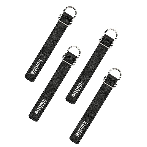 Rakuten - 【送料無料】RB1 新型釣り竿ベルト 尻手ベルト ロッドベルト 釣り道具 （4本入り M ブラック）