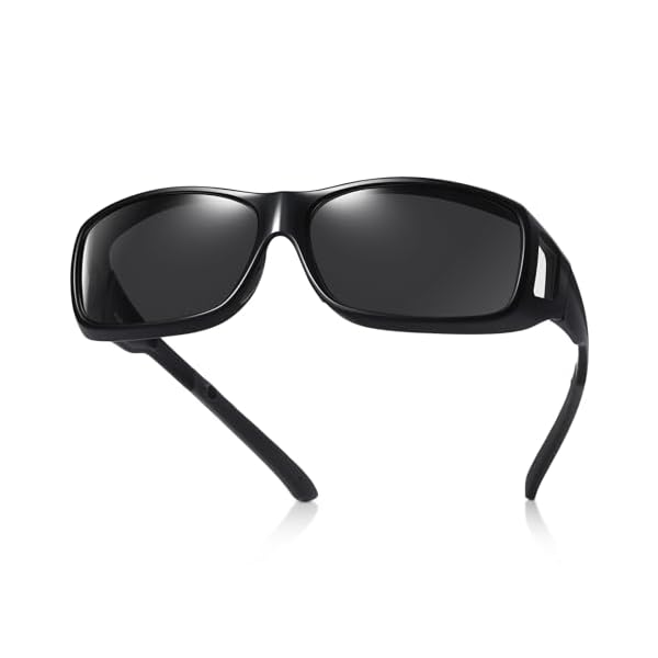 【送料無料】スポーツサングラス メンズ 高遮光偏光レンズ採用、矩形フレーム、UV400完全保護、ドライブ&アウトドア専用設計、専用ケース&5点アクセサリー付属