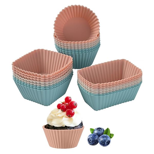 【送料無料】シリコマフィンカップ シリコベーキングカップ 耐熱カップ 弁当カップ シリコン加工 標準的な円形 正方形 長方形 肥厚 剥がれやすいみ電子レンジ対応...