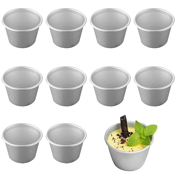 【送料無料】プリン型【10個セット】プリンカップ カップケーキ型 タルト型 DIYペストリーベーキングツ..