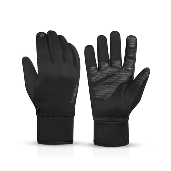 【送料無料】防寒手袋 メンズ【完全防水 手袋 スマホ対応 裏起毛】アウトドアグローブ 防寒 防風 保温 ランニング サイクリング 通勤通学 男女兼用 (S)