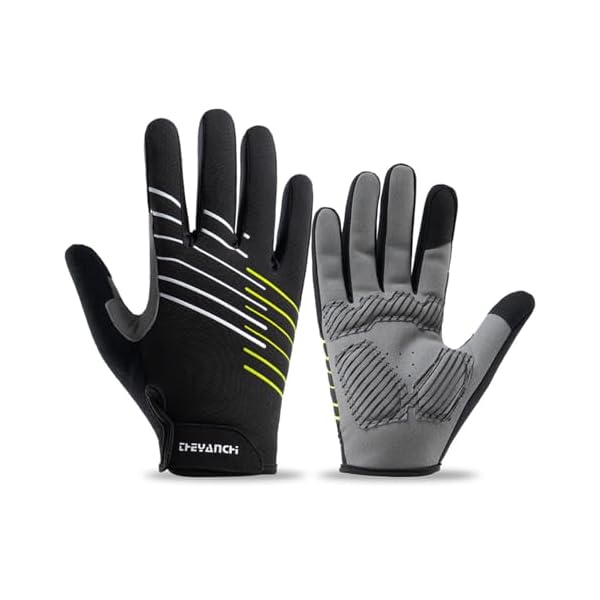 【送料無料】サイクルグローブ 春 夏 秋 サイクリンググローブ 衝撃吸収 自転車手袋 スマホ対応 通気性 耐磨耗性 速乾性 超軽量 滑り止め 男女兼用 ブラックグリーン XL