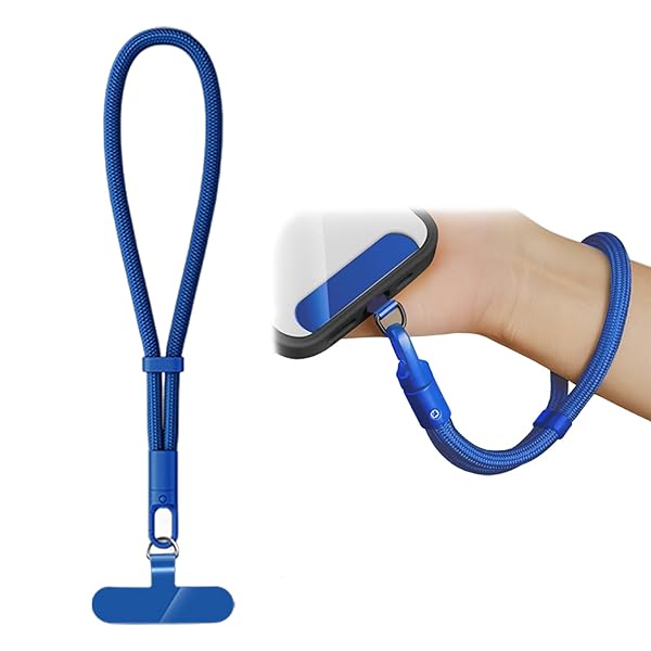 【送料無料】ハンドストラップ スマホストラップ 携帯ストラップ 手首 長さ32cm調整可能 360°回転でき 7mm太さ iphone ストラップ スマホ 落下防止 カメラ紛失防止 合金製カラビナ 高耐久性 耐荷重20Kg 全機種対応 スマホストラッ