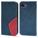 【送料無料】iPhone 16e ケース 手帳型 耐衝撃 高級PUレザー素材 アイフォン16e 財布型 スマホケース スタンド機能 カード収納 マグネット式 携帯カバー 全面保護 擦り傷防止 ストラップ穴付き おしゃれ 人気(ブルー)