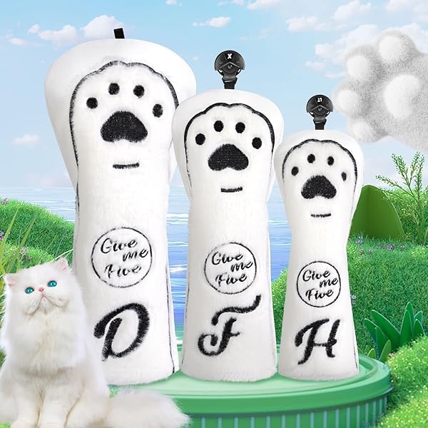 【送料無料】CRAFTSMAN ゴルフヘッドカバー 3点セット（1FUT） ゴルフウッドカバーセット 立体感 ゴル..