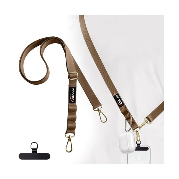 【送料無料】スマホショルダー 斜めがけ首掛け肩掛け 携帯ストラップスマホストラップ 長い 160cm 幅 2cm 長さ調節可能 ストラップ 1本+タグパッチ1枚入り ショルダーストラップ ロング ネックストラップ スマホ用 パスケース 肩掛け 首かけ