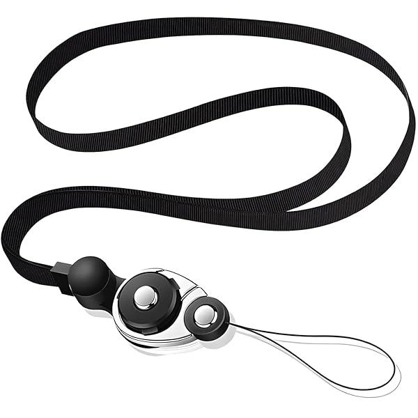 【送料無料】スマホストラップ 携帯ストラップ 首掛け 2色 ブラック/ダークブルー 脱着簡単 忘れ物対策..