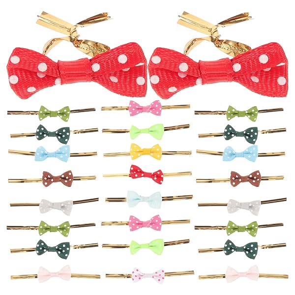 【送料無料】ラッピングタイ リボン付き ワイヤータイ 無地 金 ビニタイ お菓子袋 ギフト 包装袋  ...