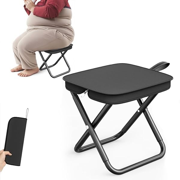 【送料無料】【2025夏新登場】折りたたみ椅子 アウトドアチェア コンパクト 超軽量 アルミ合金 持ち運び便利 収納袋一体型 携帯チェア キャンプ 椅子 ハイキング 釣り（ブラック）