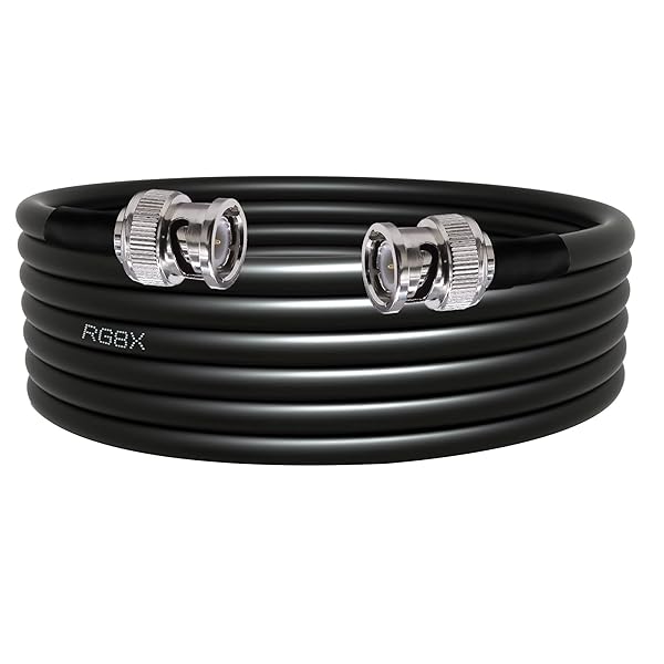 【送料無料】BNC ジャンパー ケーブル RG8X BNC オス-BNCオス 低損失 延長 ケーブル 9.8ft（3M） BNC 同軸 ケーブル 50オーム CCTV システム 用