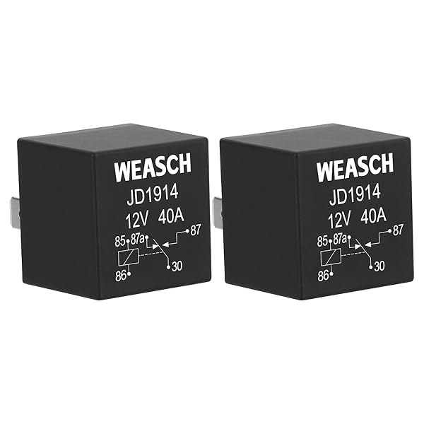 【送料無料】JD1914 カーリレー, 12V 40A, 5ピンSPDT, 自動車用スイッチとスターター, ボート, トラク..