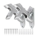 【送料無料】旗立て 旗立台 Z型 旗ホルダー 2個セット ウォールマウント 45度/90度 角度調節可能 国旗 ブラケット 取付金具付き フラッグポール 耐久性...