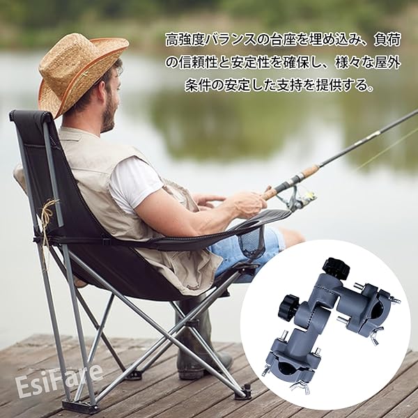 【送料無料】パラソルスタンド 折り畳み傘ホルダー 釣り椅子傘ホルダー 傘ホルダー 調節可能 取り外し可能 耐久性 360 度回転 ゴルフカート ビーチ ベビーカー 庭園 パティオ 観覧席 キャンプ パティオ ビーチ アウトドア用 直径10mm〜26m ar-store-10046786 ARストア 楽天市場店 サンプル画像2