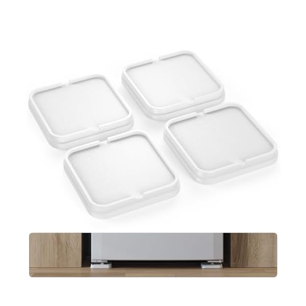 【送料無料】冷蔵庫 マット キズ防止 凹み防止 床保護シート 冷蔵庫・洗濯機・乾燥機 底上げ台 防音・防振・滑り止め ・床に傷防止 床暖房対応 耐荷重約400kg 1セット4個入り