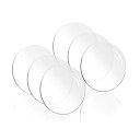 【送料無料】ziyue 6点セット アクリルブロック ディスプレイスタンド 直径150mm×厚さ5mm 円形 アクリル台 透明 展示 台座