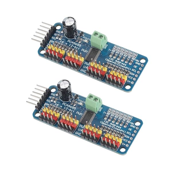 【送料無料】2個 PCA9685 16チャンネル 12-ビット PWM Servo モーター ドライバー IIC モジュール Ardu..