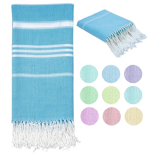 【送料無料】トルコ綿ビーチタオル 軽量 吸水速乾 バスルーム バス プール スイムタオル 特大サイズ 砂なしタオル ビーチアクセサリー 必需品 クラウドギフト ストライプ