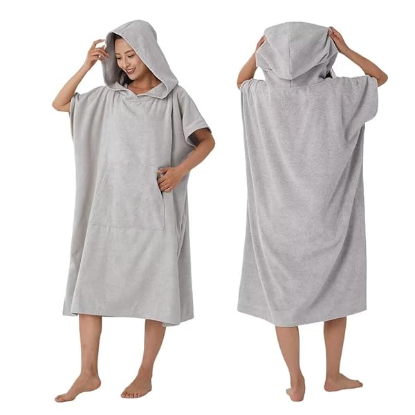 【送料無料】お着替えポンチョ サーフポンチョ メンズ レディース タオル サーフィンポンチョ サウナポンチョ 着替えタオル サウナポンチョ 速乾吸水 防寒 ポケ...