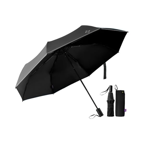 Rakuten - 【送料無料】折りたたみ傘 軽量 大きい コンパクト 丈夫 耐久 遮光 307g 8本骨 耐風撥水 携帯便利 UVカット 豪雨対応 梅雨対策 レディース メンズ 母の日 父の日