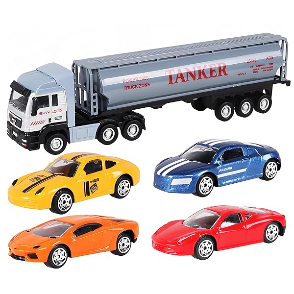 【送料無料】車 おもちゃ ミニカーセット 子供 作業車両 トラック ミニカー はしご車 工事 合金製 ...