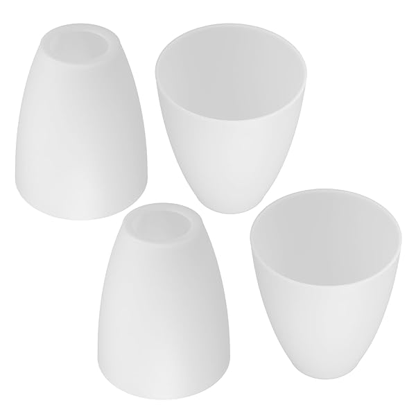 【送料無料】交換用ランプシェード 4個セット プラスチック製シンプルなデザイン テーブルランプや常夜 ...