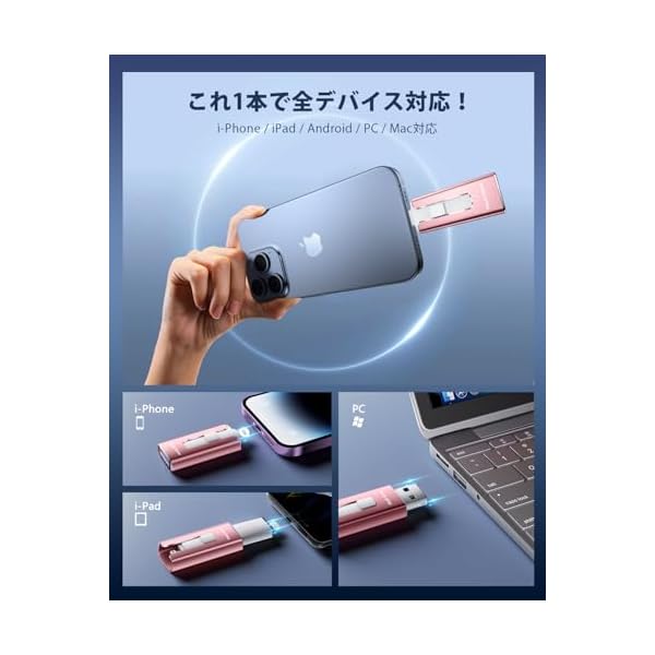 ������̵����usb����֥��ץ����� phone ���� ľ�� usb �� �̿� �� �ܤ���phone�б� �ǡ�����¸ �ܹ� ���ޥۼ̿���¸ u s b���դ� US B���� iOS/Type-C/U-SB-A/Micro USB��� ������ �ե�å�