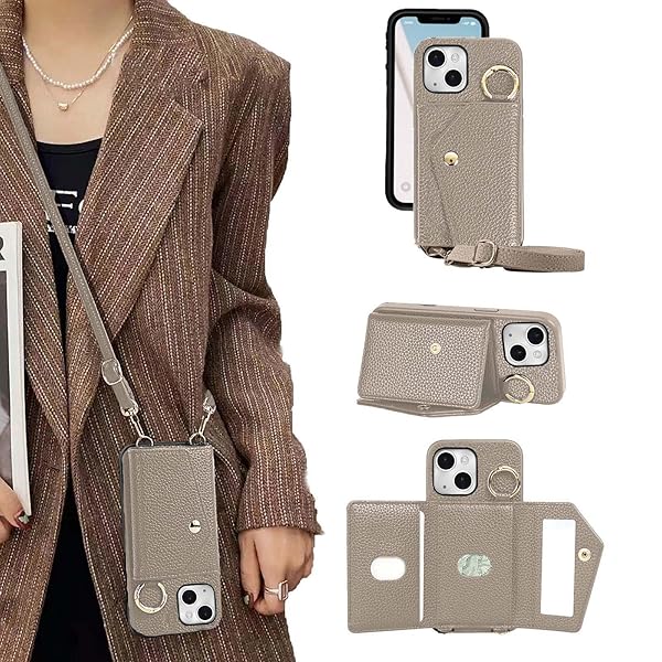 【送料無料】iPhone 12 Pro / iPhone12 ケース 手帳型 いphone12 ケース ショルダー スマホケース iPhone 12 Pro 背面カード収納 化粧鏡 アイフォン12プロ ケース スタンド機能 あいほん12 プロ ストラ