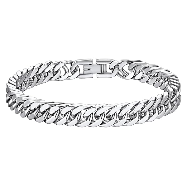 【送料無料】喜平 ブレスレット メンズ 4面カット サージカルステンレス 太い 金属アレルギー対応 つけ..