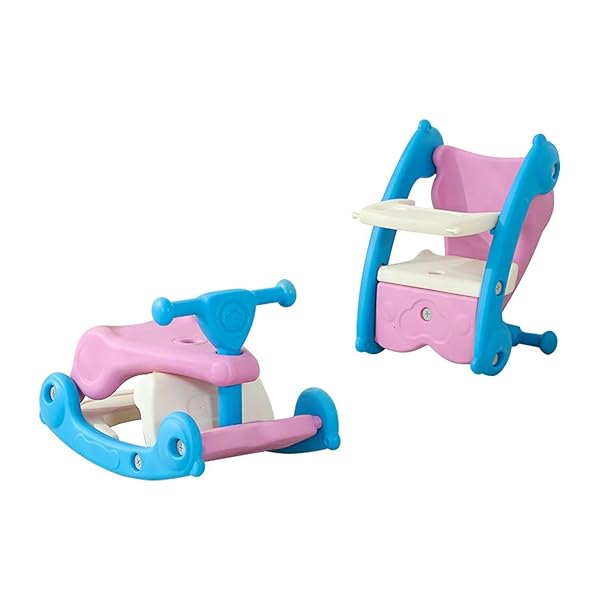 【送料無料】ベビーチェア ブースターチェア 赤ちゃん用椅子 子供 お食事椅子 多機能 2WAYロッキングチェア&食事椅子 折りたたみ 食事・遊び兼用 安全設計 ...