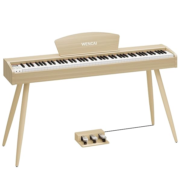 【送料無料】電子ピアノ 88鍵盤 ハンマーアクッション鍵盤 木製デザイン 初心者 子供 練習ピアノ MIDI端子対応 3本ペダル スタンド アダプター付 日本語説明書商品説明【商品説明】color : ベージュ【88鍵ハンマーアクションピアノ】 電子ピアノの鍵盤はアコースティックピアノをシミュレートしています。伝統的なピアノのアクション構造を模倣した鍵盤は、指の力を正確に捉え、グランドピアノのタッチを体感できます。ピアノ試験に適した運指練習。【優れた音質】ピアノは一流のフランスDREAMチップを採用し、デジタル処理を通じてダイナミックでリアルなグランドピアノサウンドを復元し、音質が総合的に向上し、応答速度は遅延なく非常に高速です。音の損失。グランドピアノさながらの演奏感と没入感を実現します。高出力スピーカーを使用すると、サウンドがより立体的になり、音質が向上します。【多様な電子ピアノ】128種類の音色、100 のリズム、88 のデモ ソング、録音、デュアル キーボード、移調、メトロノーム、サステイン、コードなどの機能を内蔵し、さまざまな音楽スタイルを探索できます。最大128音のポリフォニー（最大同時アーティキュレーション）に対応し、USB-MIDI端子を装備しているので、独学やスマホやタブレットの音楽アプリで教えることができる。【ピアノペダル】電子ピアノの3つの金属ペダルは従来のピアノと同じ仕様で、演奏がより表現力豊かになります。クラシック音楽でもポップスでも、簡単にコントロールできます。【アフターサービス・取り付け】付属品：電源（PES認証）、日本語説明書、ペダル。ご購入後30日以内は無条件返品、1年。 説明書に従って組み立ててください、製品紹介のインストールビデオもチェックしてください、どんな質問でもお気軽に注文履歴からお問い合わせください。color : サブブラウン【88鍵ハンマーアクションピアノ】 電子ピアノの鍵盤はアコースティックピアノをシミュレートしています。伝統的なピアノのアクション構造を模倣した鍵盤は、指の力を正確に捉え、グランドピアノのタッチを体感できます。ピアノ試験に適した運指練習。【優れた音質】ピアノは一流のフランスDREAMチップを採用し、デジタル処理を通じてダイナミックでリアルなグランドピアノサウンドを復元し、音質が総合的に向上し、応答速度は遅延なく非常に高速です。音の損失。グランドピアノさながらの演奏感と没入感を実現します。高出力スピーカーを使用すると、サウンドがより立体的になり、音質が向上します。【多様な電子ピアノ】128種類の音色、100 のリズム、88 のデモ ソング、録音、デュアル キーボード、移調、メトロノーム、サステイン、コードなどの機能を内蔵し、さまざまな音楽スタイルを探索できます。最大128音のポリフォニー（最大同時アーティキュレーション）に対応し、USB-MIDI端子を装備しているので、独学やスマホやタブレットの音楽アプリで教えることができる。【ピアノペダル】電子ピアノの3つの金属ペダルは従来のピアノと同じ仕様で、演奏がより表現力豊かになります。クラシック音楽でもポップスでも、簡単にコントロールできます。【アフターサービス・取り付け】付属品：電源（PES認証）、日本語説明書、ペダル。ご購入後30日以内は無条件返品、1年。 説明書に従って組み立ててください、製品紹介のインストールビデオもチェックしてください、どんな質問でもお気軽に注文履歴からお問い合わせください。color : ピンク【88鍵ハンマーアクションピアノ】 電子ピアノの鍵盤はアコースティックピアノをシミュレートしています。伝統的なピアノのアクション構造を模倣した鍵盤は、指の力を正確に捉え、グランドピアノのタッチを体感できます。ピアノ試験に適した運指練習。【優れた音質】ピアノは一流のフランスDREAMチップを採用し、デジタル処理を通じてダイナミックでリアルなグランドピアノサウンドを復元し、音質が総合的に向上し、応答速度は遅延なく非常に高速です。音の損失。グランドピアノさながらの演奏感と没入感を実現します。高出力スピーカーを使用すると、サウンドがより立体的になり、音質が向上します。【多様な電子ピアノ】128種類の音色、100 のリズム、88 のデモ ソング、録音、デュアル キーボード、移調、メトロノーム、サステイン、コードなどの機能を内蔵し、さまざまな音楽スタイルを探索できます。最大128音のポリフォニー（最大同時アーティキュレーション）に対応し、USB-MIDI端子を装備しているので、独学やスマホやタブレットの音楽アプリで教えることができる。【ピアノペダル】電子ピアノの3つの金属ペダルは従来のピアノと同じ仕様で、演奏がより表現力豊かになります。クラシック音楽でもポップスでも、簡単にコントロールできます。【アフターサービス・取り付け】付属品：電源（PES認証）、日本語説明書、ペダル。ご購入後30日以内は無条件返品、1年。 説明書に従って組み立ててください、製品紹介のインストールビデオもチェックしてください、どんな質問でもお気軽に注文履歴からお問い合わせください。color : ブラック【88鍵ハンマーアクションピアノ】 電子ピアノの鍵盤はアコースティックピアノをシミュレートしています。伝統的なピアノのアクション構造を模倣した鍵盤は、指の力を正確に捉え、グランドピアノのタッチを体感できます。ピアノ試験に適した運指練習。【優れた音質】ピアノは一流のフランスDREAMチップを採用し、デジタル処理を通じてダイナミックでリアルなグランドピアノサウンドを復元し、音質が総合的に向上し、応答速度は遅延なく非常に高速です。音の損失。グランドピアノさながらの演奏感と没入感を実現します。高出力スピーカーを使用すると、サウンドがより立体的になり、音質が向上します。【多様な電子ピアノ】128種類の音色、100 のリズム、88 のデモ ソング、録音、デュアル キーボード、移調、メトロノーム、サステイン、コードなどの機能を内蔵し、さまざまな音楽スタイルを探索できます。最大128音のポリフォニー（最大同時アーティキュレーション）に対応し、USB-MIDI端子を装備しているので、独学やスマホやタブレットの音楽アプリで教えることができる。【ピアノペダル】電子ピアノの3つの金属ペダルは従来のピアノと同じ仕様で、演奏がより表現力豊かになります。クラシック音楽でもポップスでも、簡単にコントロールできます。【アフターサービス・取り付け】付属品：電源（PES認証）、日本語説明書、ペダル。ご購入後30日以内は無条件返品、1年。 説明書に従って組み立ててください、製品紹介のインストールビデオもチェックしてください、どんな質問でもお気軽に注文履歴からお問い合わせください。color : ホワイト【88鍵ハンマーアクションピアノ】 電子ピアノの鍵盤はアコースティックピアノをシミュレートしています。伝統的なピアノのアクション構造を模倣した鍵盤は、指の力を正確に捉え、グランドピアノのタッチを体感できます。ピアノ試験に適した運指練習。【優れた音質】ピアノは一流のフランスDREAMチップを採用し、デジタル処理を通じてダイナミックでリアルなグランドピアノサウンドを復元し、音質が総合的に向上し、応答速度は遅延なく非常に高速です。音の損失。グランドピアノさながらの演奏感と没入感を実現します。高出力スピーカーを使用すると、サウンドがより立体的になり、音質が向上します。【多様な電子ピアノ】128種類の音色、100 のリズム、88 のデモ ソング、録音、デュアル キーボード、移調、メトロノーム、サステイン、コードなどの機能を内蔵し、さまざまな音楽スタイルを探索できます。最大128音のポリフォニー（最大同時アーティキュレーション）に対応し、USB-MIDI端子を装備しているので、独学やスマホやタブレットの音楽アプリで教えることができる。【ピアノペダル】電子ピアノの3つの金属ペダルは従来のピアノと同じ仕様で、演奏がより表現力豊かになります。クラシック音楽でもポップスでも、簡単にコントロールできます。【アフターサービス・取り付け】付属品：電源（PES認証）、日本語説明書、ペダル。ご購入後30日以内は無条件返品、1年。 説明書に従って組み立ててください、製品紹介のインストールビデオもチェックしてください、どんな質問でもお気軽に注文履歴からお問い合わせください。color : オレンジ【88鍵ハンマーアクションピアノ】 電子ピアノの鍵盤はアコースティックピアノをシミュレートしています。伝統的なピアノのアクション構造を模倣した鍵盤は、指の力を正確に捉え、グランドピアノのタッチを体感できます。ピアノ試験に適した運指練習。【優れた音質】ピアノは一流のフランスDREAMチップを採用し、デジタル処理を通じてダイナミックでリアルなグランドピアノサウンドを復元し、音質が総合的に向上し、応答速度は遅延なく非常に高速です。音の損失。グランドピアノさながらの演奏感と没入感を実現します。高出力スピーカーを使用すると、サウンドがより立体的になり、音質が向上します。【多様な電子ピアノ】128種類の音色、100 のリズム、88 のデモ ソング、録音、デュアル キーボード、移調、メトロノーム、サステイン、コードなどの機能を内蔵し、さまざまな音楽スタイルを探索できます。最大128音のポリフォニー（最大同時アーティキュレーション）に対応し、USB-MIDI端子を装備しているので、独学やスマホやタブレットの音楽アプリで教えることができる。【ピアノペダル】電子ピアノの3つの金属ペダルは従来のピアノと同じ仕様で、演奏がより表現力豊かになります。クラシック音楽でもポップスでも、簡単にコントロールできます。【アフターサービス・取り付け】付属品：電源（PES認証）、日本語説明書、ペダル。ご購入後30日以内は無条件返品、1年。 説明書に従って組み立ててください、製品紹介のインストールビデオもチェックしてください、どんな質問でもお気軽に注文履歴からお問い合わせください。【当店からの連絡】お客様にご満足いただけるよう、最後まで誠意を持って気持ちの良いお取引を心がけております。