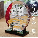 【名入れ】【クリスタル盾 DP-20大】【記念】 ギフト 名入れ無料 彫刻名入れ オリジナル盾 カラー盾 優勝盾 ゴルフコンペ スポーツ表彰 卒業記念 退職記念 イベント 大会賞品 社内顕彰 社内表彰 取引先表彰 認定証※こちらの商品はカラー印刷のみとなります