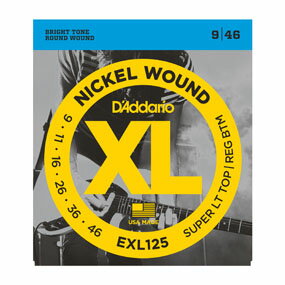 アーニボールと並ぶ、プロも愛用の定番のエレキギター弦です。 ◆D'Addario EXL125 エレキ ギター 弦 1セット ◆1弦〜6弦までの6本が1セットになっております ◆XL Nickel Round Wound ◆Super Light Top / Regular Bottom ゲージ ◆09-46 (.009〜.046) ：PL009 PL011 PL016 NW026 NW036 NW046 【送料無料】 ■発送は、郵便局のゆうパケット（メール便）にてお送りします。 発送後、数日中に郵便受けに投函されます。 ※日時指定は出来ません。